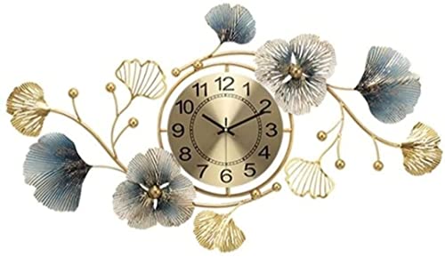Image of RHD Metal Abstract Floral Art /Wall Art /Wall Decore /Iron Wall Hanging /Wall Sculpture (LUXAR HORIZONTAL TIME) living room, size (36 * 2 * 16) inches