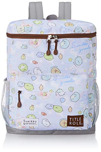 リュック すみっコぐらし タブレットPCケース付 大容量 ボックス型 ガールズ パープル