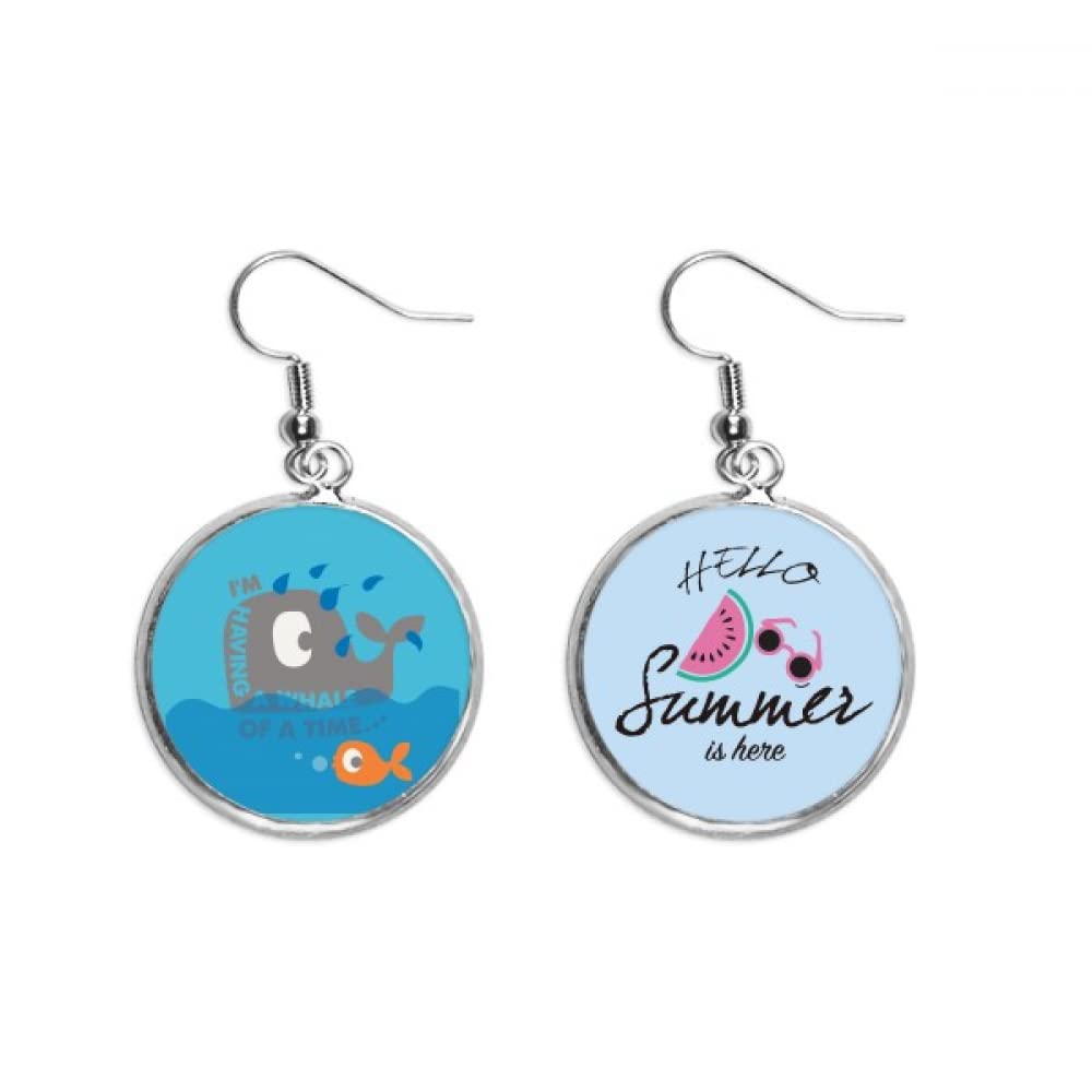 Pendientes de sandía y ballena para looks de playa 5
