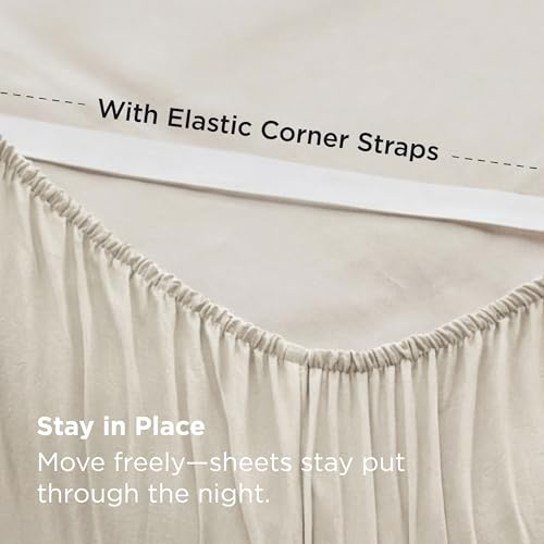 Image of Bedsure Full Size Bed Sheets, 6 Piece, Prewashed Ultra-Soft, 18-inch | Extra Deep Pocket, Breathable, Secure Fit, Hotel Luxury Bedding, Dual Side Pockets, Fade Resistant, For Air Mattress