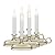 Xodus Innovations FPC1525P Battery Operated LED Window Candle with Sensor, Aged Pewter (Pack of 6)