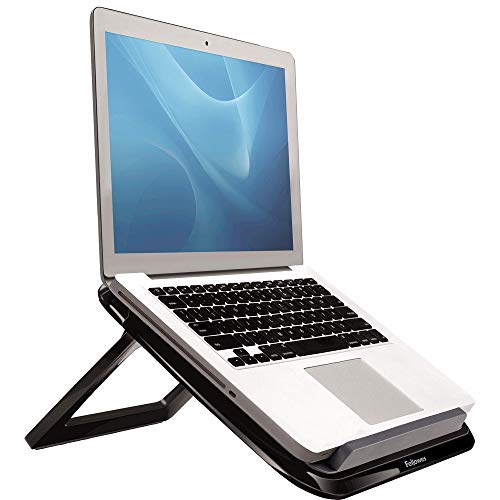 Fellowes I-Spire Series Portable Height Adjustable Laptop Stand for Desk - Black