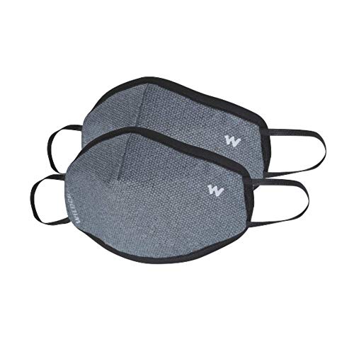 Image of Wildcraft SUPERMASK W95+ Reusable Outdoor Respirator 2P : POINTEL : GRY DARK : S