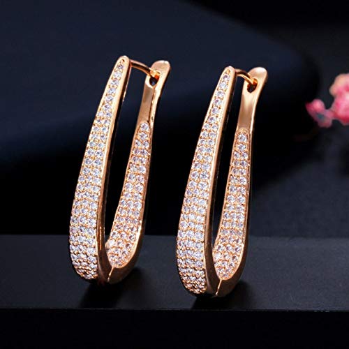 Bijoux pour femmes créoles luxe en zircone à offrir en cadeau