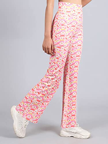 Image of D'Chica Printed Skirted Leggings, High Rise Active Skirt with Pockets & Attached Leggings, Women Flared Skirt Leggings for Sports, Yoga, Fitness, Cycling, Running, Gym, Exercise, and Cardio
