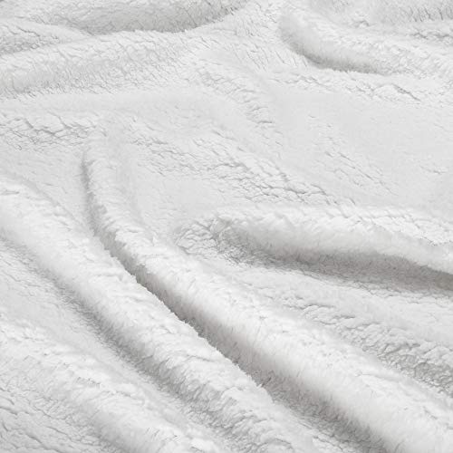 Catalonia Sherpa Throw Blanket, Super Soft Fluffy Fuzzy Comfy Velvet Plush Fleece Tv Blankets And Throws For Sofa Couch Bed For Adults Child, 50”X60”, Melange Blue #TOP6