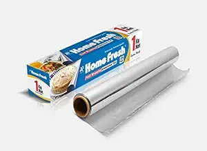 Home Fresh Extra Thick Aluminium Foil - 1Kg (Net), 18 Microns | Food Packing, Wrapping, Baking, Storing and Serving