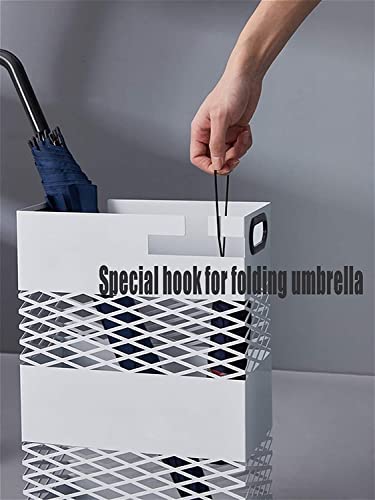 Porte-parapluie métallique noir structure haut de gamme pour hall de réception