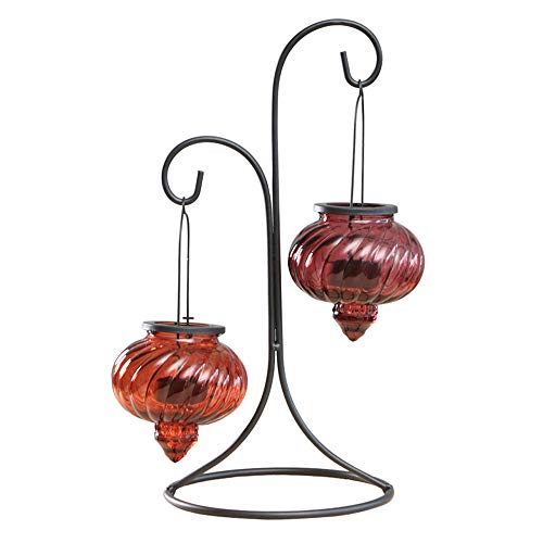 El Nuevo Hierro labrado Candle Holder Decoración Creativo romántico Colgantes Candelabro al...