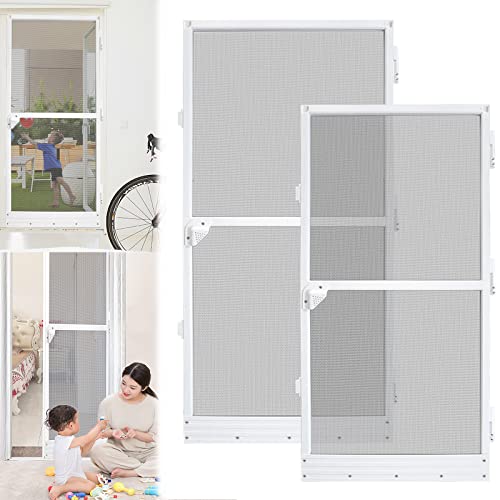 YARDIN Fliegengitter Tür Insektenschutz Balkontür mit Alurahmen,...