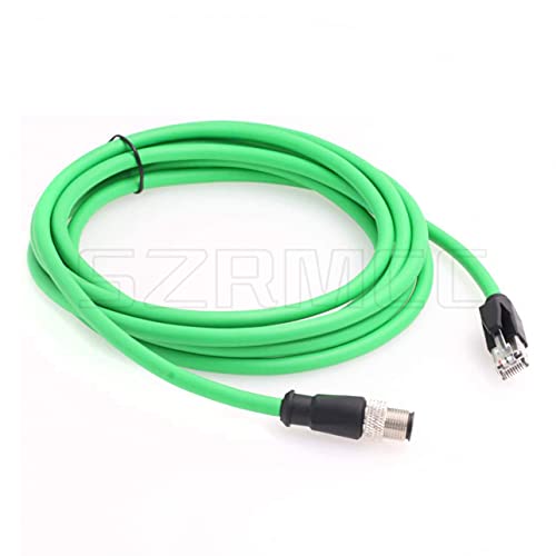 Cable M12 D-Code a RJ45 Cat5e impermeable y altamente flexible de 8 metros 2