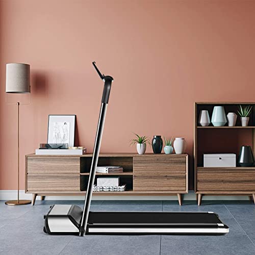 Image of Ultra-Thin Electric Folding Treadmill, 450W Compact Lightweight Portable Installation-Free Fitness Machine for Running & Walking, Motorized Running Jogging Machine with LCD Display, (Black)