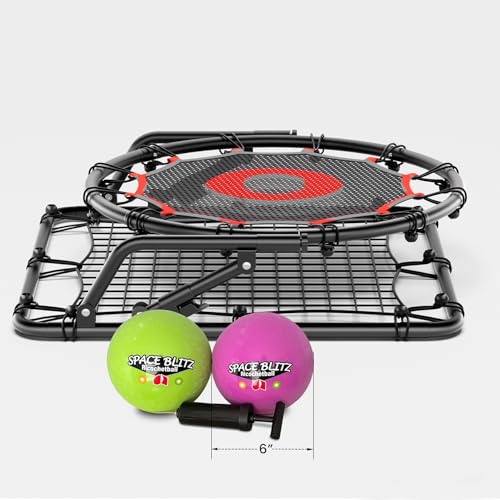 Metal Dual-Sided Baseball Softball Rebounder Net,Multi-Sport Pitch Back Rebound Net with Angles Adjustable - image 1