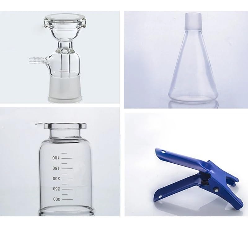Aparato de filtración al vacío de 1000 ml con tubo de goma, núcleo de arena de vidrio, unidad de filtro de solventes líquidos, equipo de laboratorio (membrana)(Beaker)