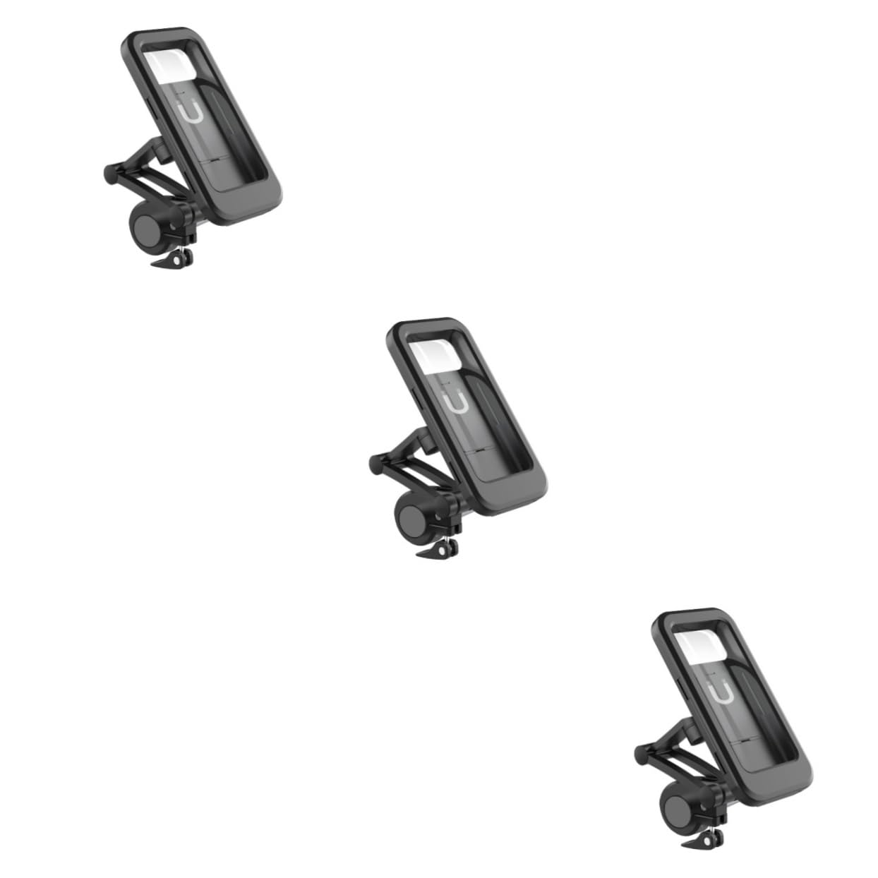 SHERCHPRY 3pezzi Supporto Per Smartphone Da Bici Con Rotazione Porta Cellulare Per Manubrio Di Bicicletta Installazione Facile e Sicura Adatto Ogni Condizione Meteorologica