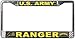US Army Ranger License Plate Frame (Chrome Metal)