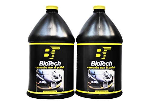 BioTech Carnauba Wax & Polish, Carnauba Wax, Cream Wax, Polish Wax, Cleaning Wax, Long Term Protection, Thick Wax 128 oz (2)
