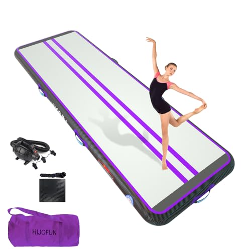 Image of Premium Air Mat Tumble Track Inflatable Gymnastics Tumbling Mat 6.6ft 10ft 13ft 16ft 20ft 23ft 26ft Training Mats 4 /8 inches Thick 3.3ft /6.6ft Wide for Kids Home /Training /Yoga with Pump