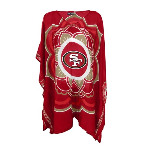 Littlearth NFL San Francisco 49ers Caftan Flower Team Color 32 x 42