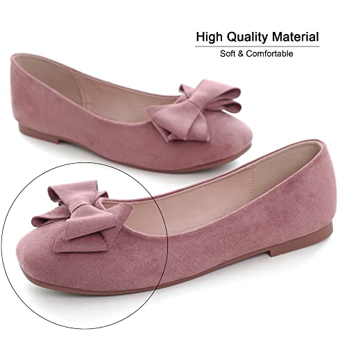 Image of Dear Time Women's Flats Shoes Bowknot Dressy Ballets Loafers Wedding Business Casual Walking Shoes