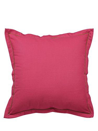 Image of Swayam Set of 2 Solid Cotton Red Cushion Cover | 24 x 24 Inch | Soft Breathable Fabric with Hidden Zipper | Decorative & Stylish Cushion Covers for Sofa, Living Room, Bedroom & Couch