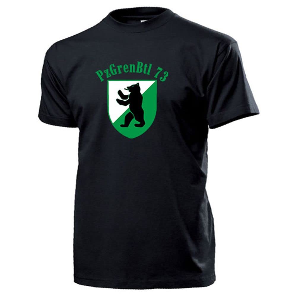 T-shirt noir PzGrenBtl 73 Bundeswehr pour passionné de rando - 3