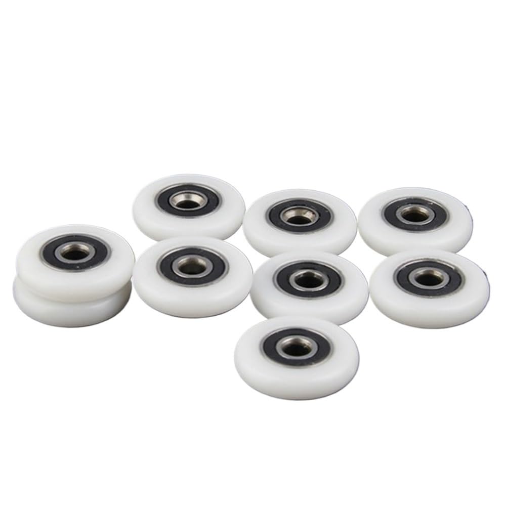 Wymiana kółek w drzwiach prysznicowych, 10 szt. 23 mm/25 mm/27 mm rolki do drzwi szafek łazienkowych, akcesoria kabin prysznicowych, łożysko rolkowe(25mm)