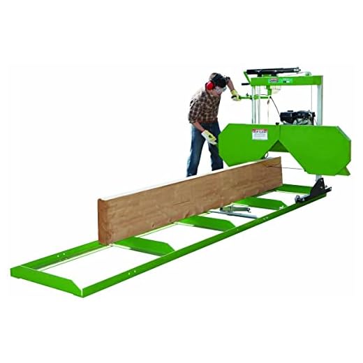 7 HP Portable Saw Mill with 280cc Gas Engine for Logs up to 22 In. Diameter and Flat Stock up to 20 In. Wide