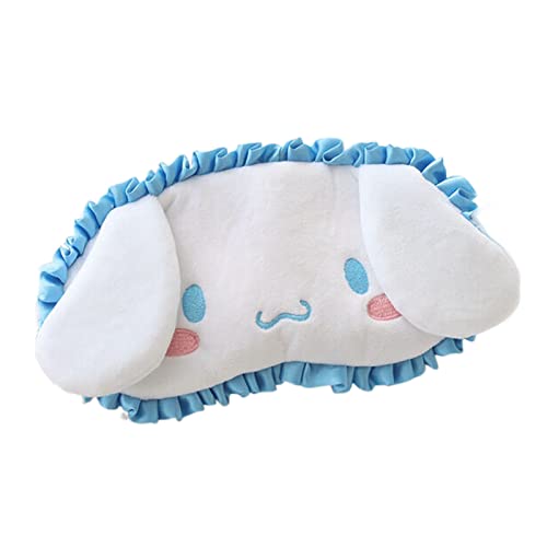 Kawaii Sleep Eye Mask for Girl & Womens Sleep Mask Cute Cartoon Soft Plush Eye Cover Headband Kids Eyeshade Birthday Christmas Gifts