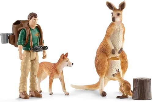 SCHLEICH 42623 Outback Abenteuer (NatGeo), für Kinder ab 3+ Jahren, WILD Life - Spielset