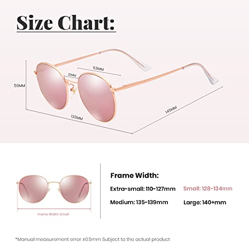 Image of Veda Tinda Vision Round Sunglasses for Women 70s Trendy Retro Oversized Womens Circle Shades UV Protection with Glasses Chain