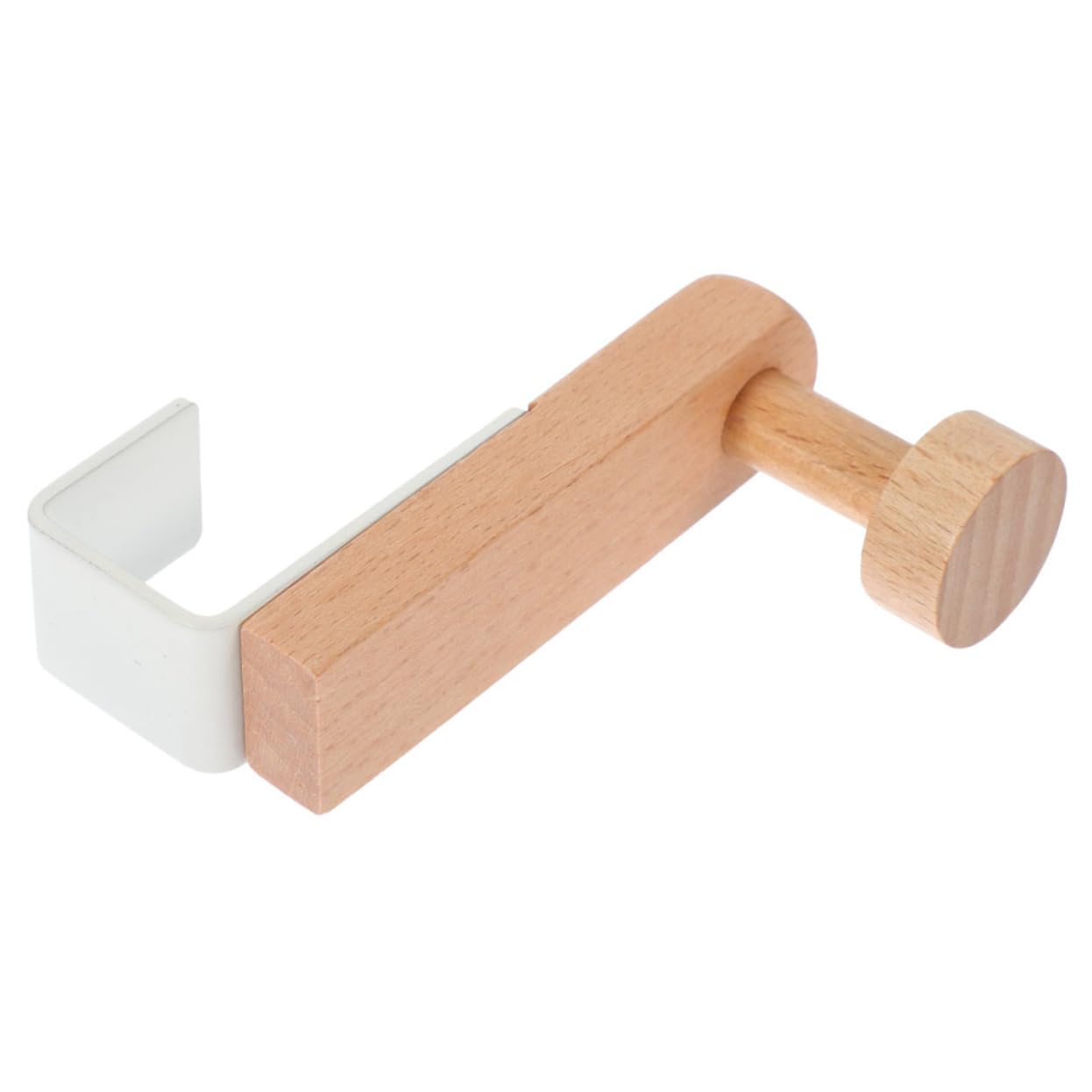 MUSISALY Clothes Rack Hangers Closet Hooks Over Door Towel Rack Wardrobe Hooks Over The Door Hook Over Door Coat Hook Entryway Coat Hanger Over Door Hooks Overcoat Racks White Wood