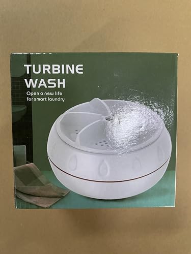 غسالة محمولة من افكسيك للتحميل العلوي تعمل بالموجات فوق الصوتية، باللون الأبيض مع توربين متعدد الوظائف، مناسبة للمنازل المتنقلة والتخييم