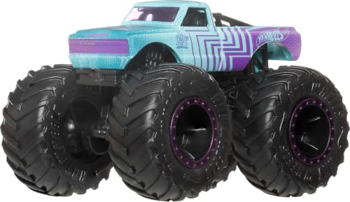 Image of Hot Wheels Monster Trucks, 1:64 Scale Monster Trucks Toy Trucks, Set of 4, Giant Wheels, Favorite Characters and Cool Designs
