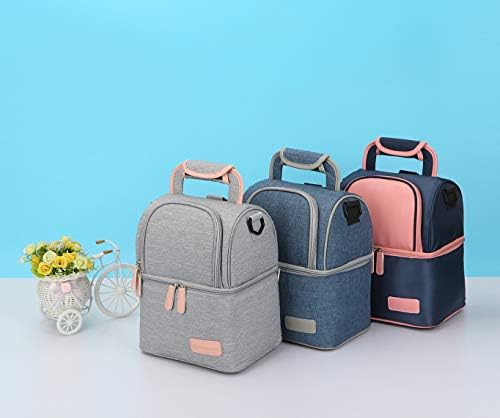 Mengshen Waterproof Breast Milk Baby Bottle Cooler Bag Rucksack - Portable Thermal Insulated Lunch Box/Large Capacity Handbag/Baby Milk Bag Freezer/for Work Mommy Women Men Kids