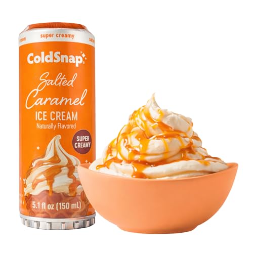 ColdSnap Salted Caramel Ice Cream Pods – Creamy, Sweet & Salty Single-Serve Dessert Made in Minutes – No Prep, No Freezer Required – Indulgent Treat Anytime – pack of 12 COLDSNAP MACHINE REQUIRED)