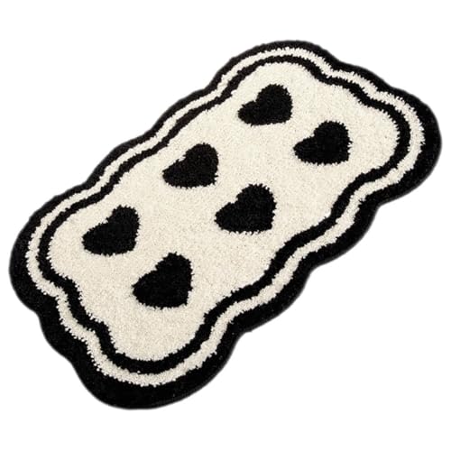 TOYMYTOY �z�����o�X�}�b�g �n�[�g���o�X���O ����~�ߒ�t�� �o�X���[���p�V�����[�}�b�g 40×60cm ������g�C���̏��ی�Ƒ����p