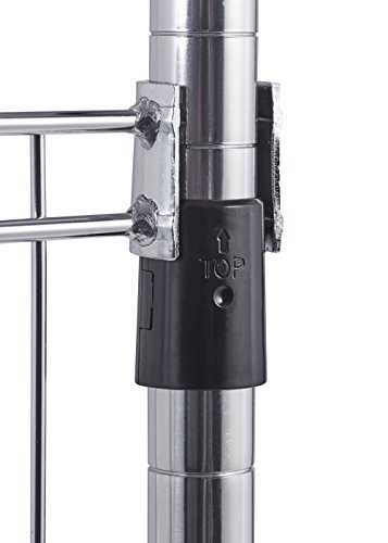 Trinity Ecostorage Rolling Garment Rack With Shelves Hooks For Clothing Storage For Bedroom, Closet Organization, Entryway, And More, Chrome, 41” W X 14” D X 76” H #TOP4