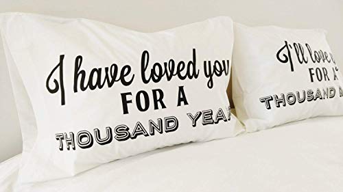 A Thousand Years Christina Perri Song Couples Pillowcases Anniversary Gift Cotton Anniversary Gift #TOP1