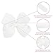 MEEDEE Fashion Cute White Bow Headband for Girls Toddlers 3 Year Old, Little Girl Bows Big Grosgrain Headband Bows for Casual Wear Party Dress Decoration