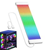 Effets lumineux lumineux : offre une capacité d'éclairage ARGB avec plusieurs modes d'onde et de respiration, fournissant des effets RGB éclatants qui enrichit l'éclairage ambiant du boîtier. Garantit la compatibilité avec les configurations RGB à carte mère, idéal pour ajouter un style personnalisé à votre PC ou zone de divertissement.