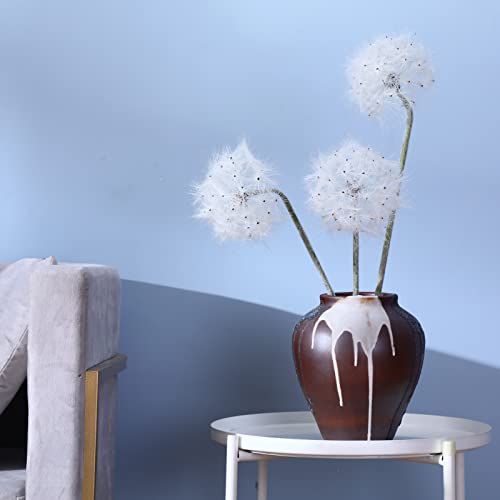 Topia Artificial Dandelion Flowers Lovely Faux Dandelion Flowers For Home Decoration (8 Pcs) (White) #TOP2