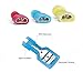 Ginsco 300pcs 22-16/16-14/12-10 Gauge Nylon Fully Insulated Spade Wire Crimp Quick Disconnects Wire Terminals Connector Set Red Blue Yellow (Female Spade)