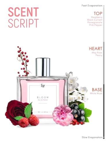 Image of EM5 Bloom Perfume for Women | Floral Fruity Sweet Woody Fragrance | EDP Strong and Long Lasting Spray | Luxury Gift for Women