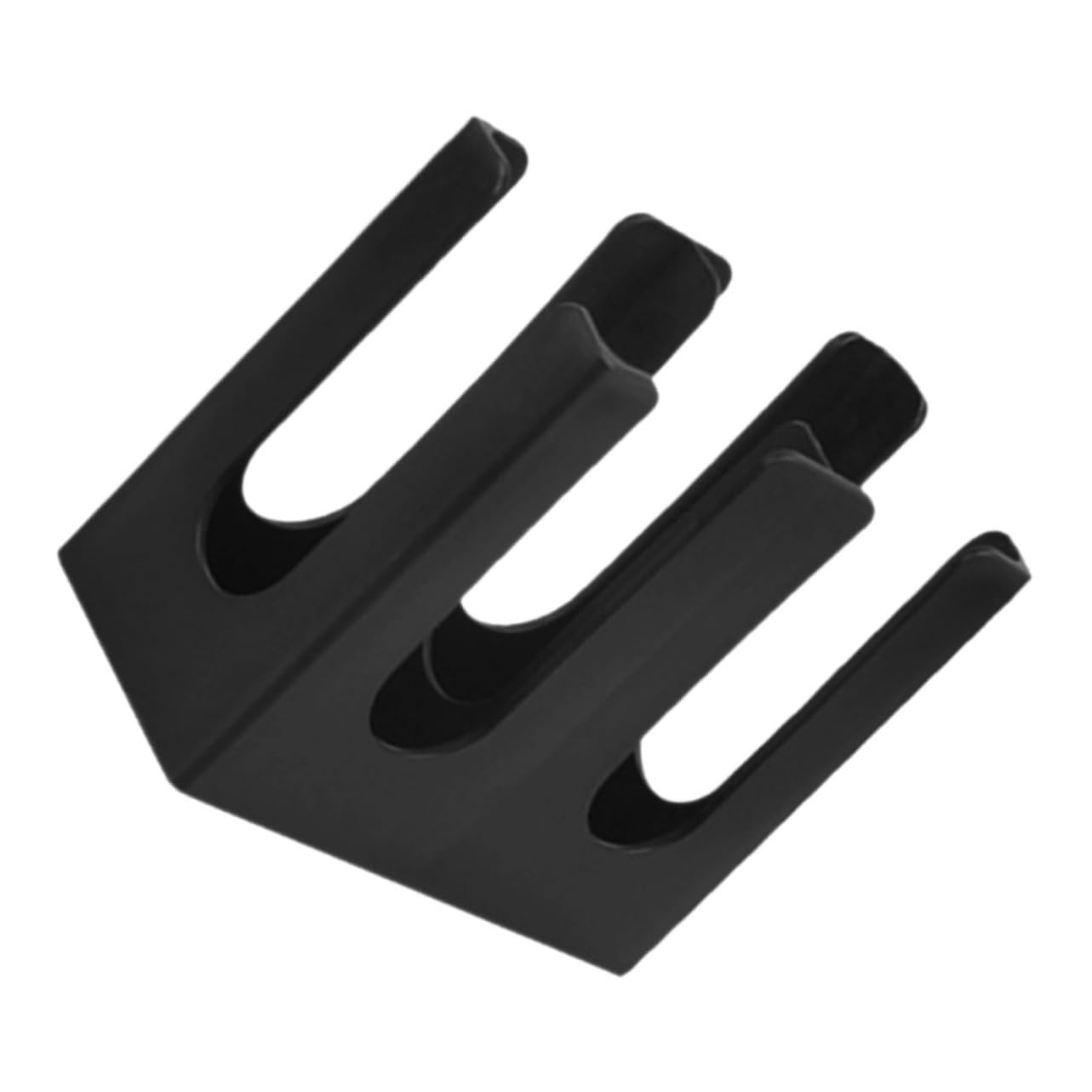BESTYASH Porte-gobelets en Acrylique Noir, Organisateur Stable et Sûr pour Bureau, Grosse Capacité, Rangement Délicat en Papier Bureau