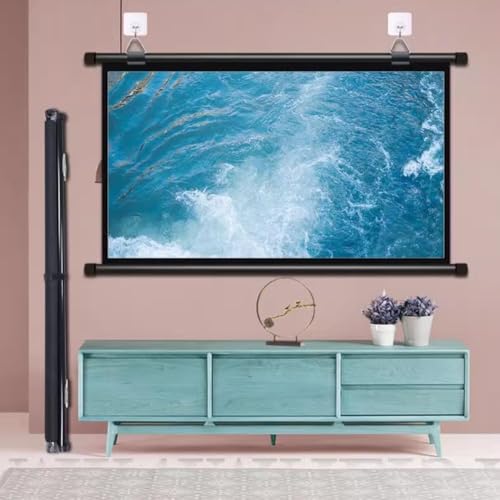 Pantalla Manual para Proyector 72" 4:3 16:9 para Teatro miniatura 6