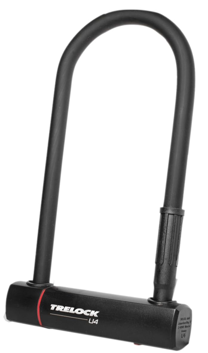 Trelock Unisex – Adult's Bügelschloss-2232025922 Shackle Lock, Black, 102-230mm