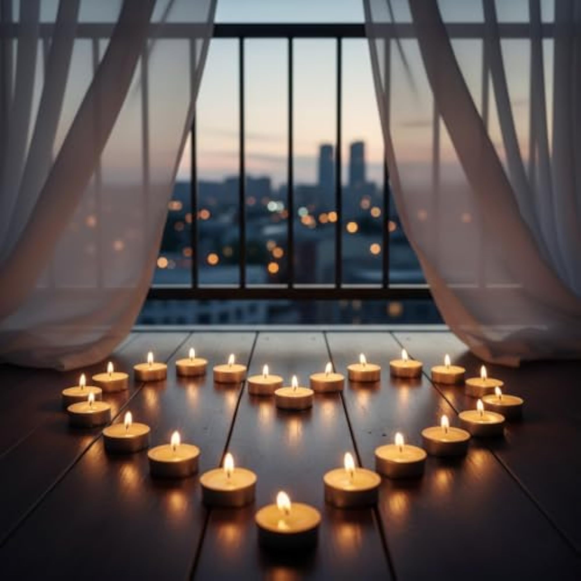 Tealight Candles, White, Pack of 100