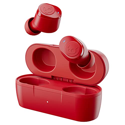 Image of Skullcandy Jib True Wireless Earbuds with 22 Hours Total Battery, IPX4 Sweat and Water Resistant, Use Either Bud Solo, Dual Microphones, Noise-Isolating Fit,Call, Track and Volume Control (Golden Red)