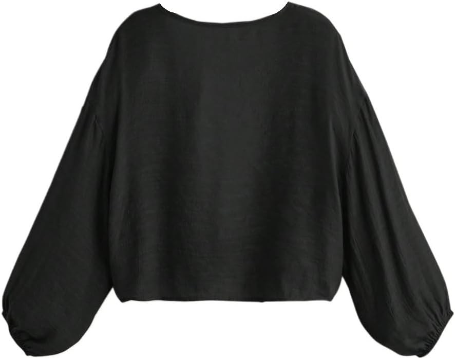 Women's Solid Color Long Sleeve Short Kimono Cover Up For Summer Beach cover ups for swimwear